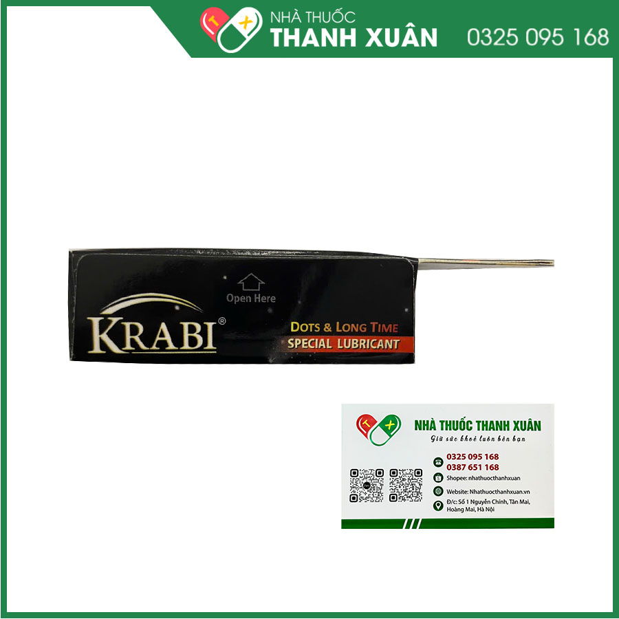 Bao cao su Krabi có gai và kéo dài thời gian - Dots &amp; Long Time